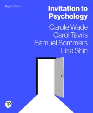 Test Bank for Invitation to Psychology 8th Edition Wade